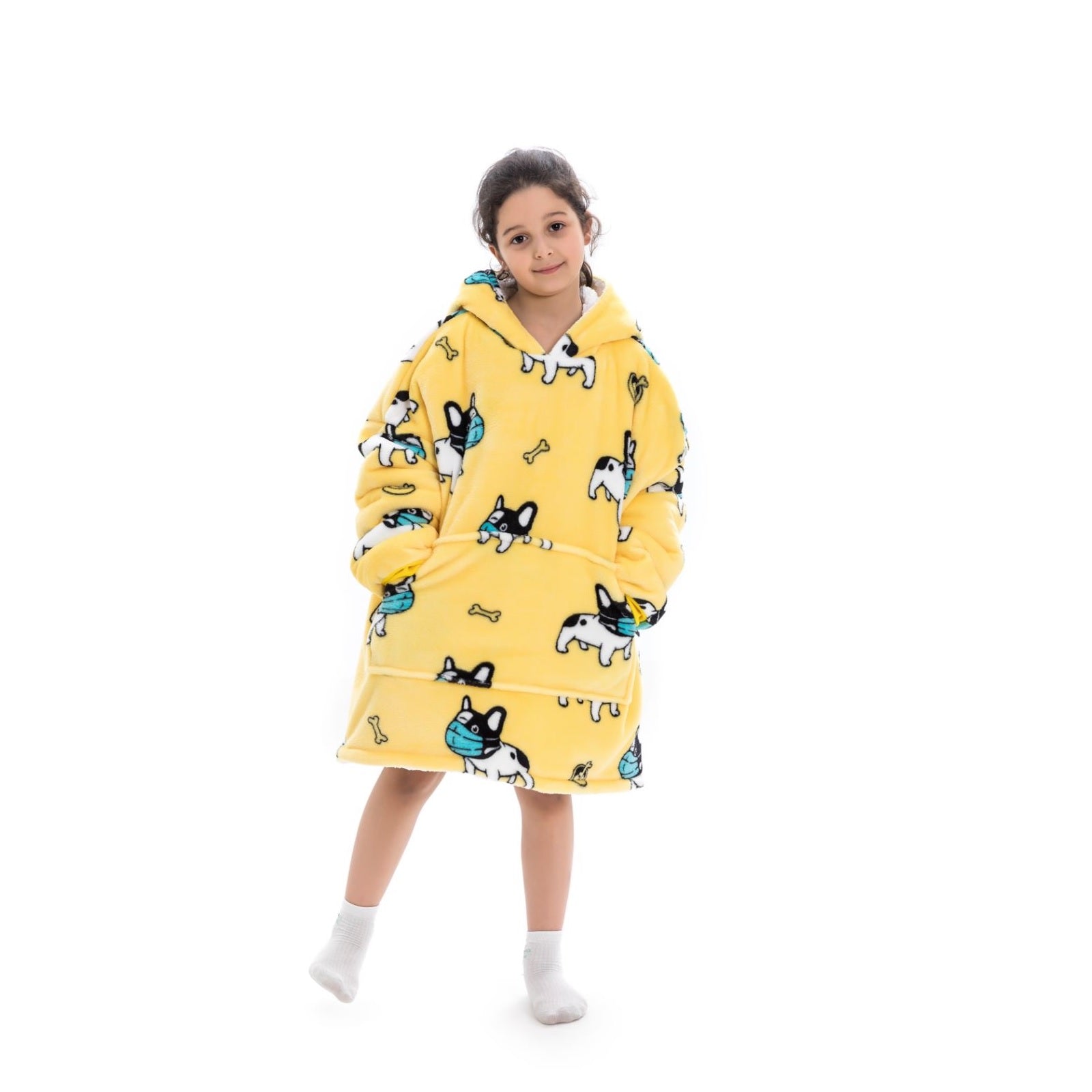 My Snuggy - Baby Masked French Bulldog Oversized Blanket Hoodie