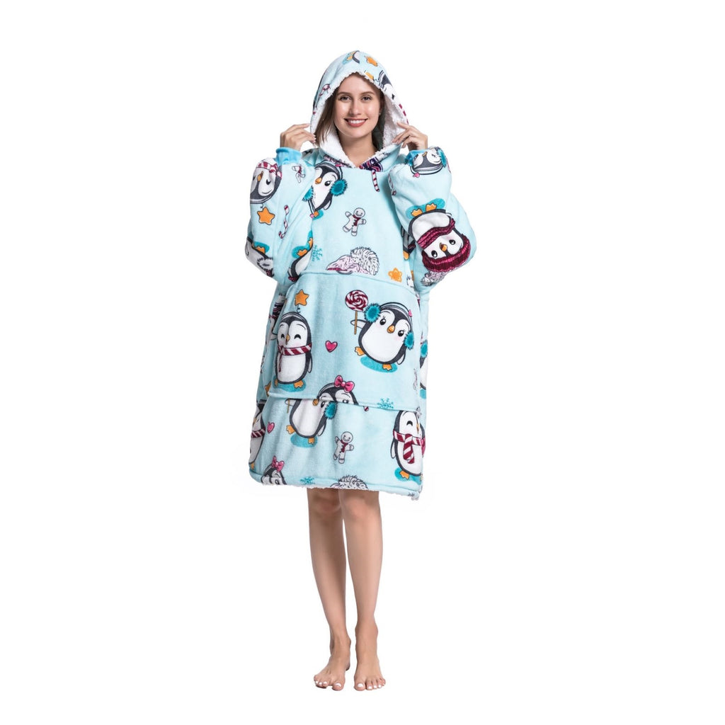 My Snuggy Large Penguin Hoodie Blanket