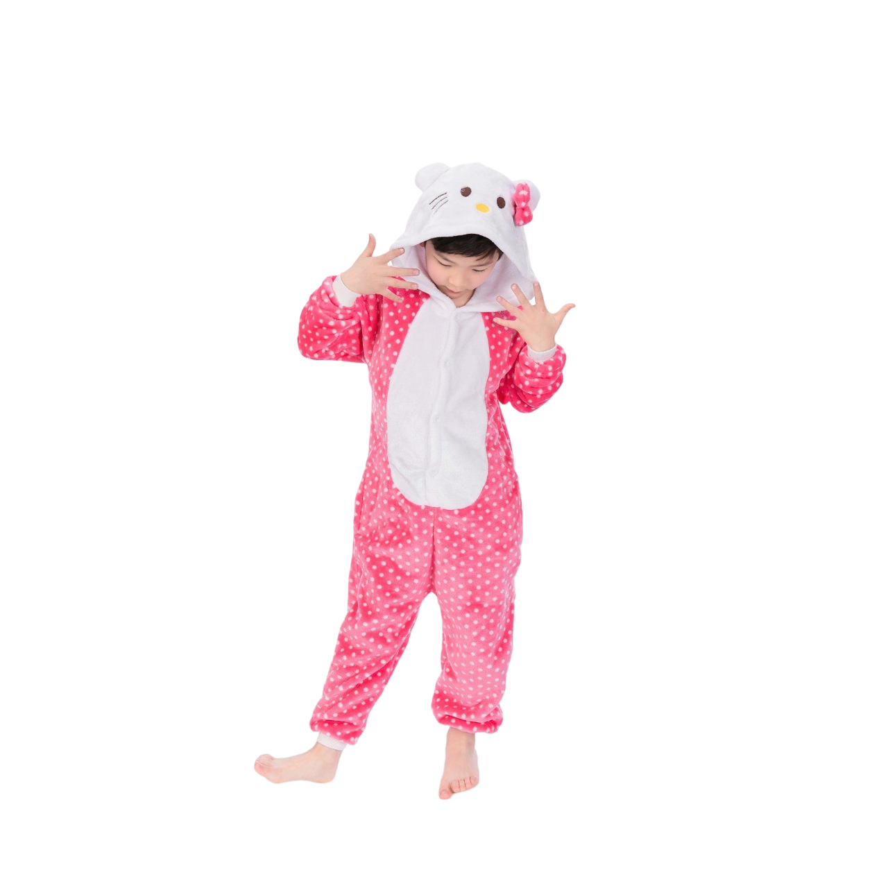 Dotted Pink Hello Kitty Kids Onesie