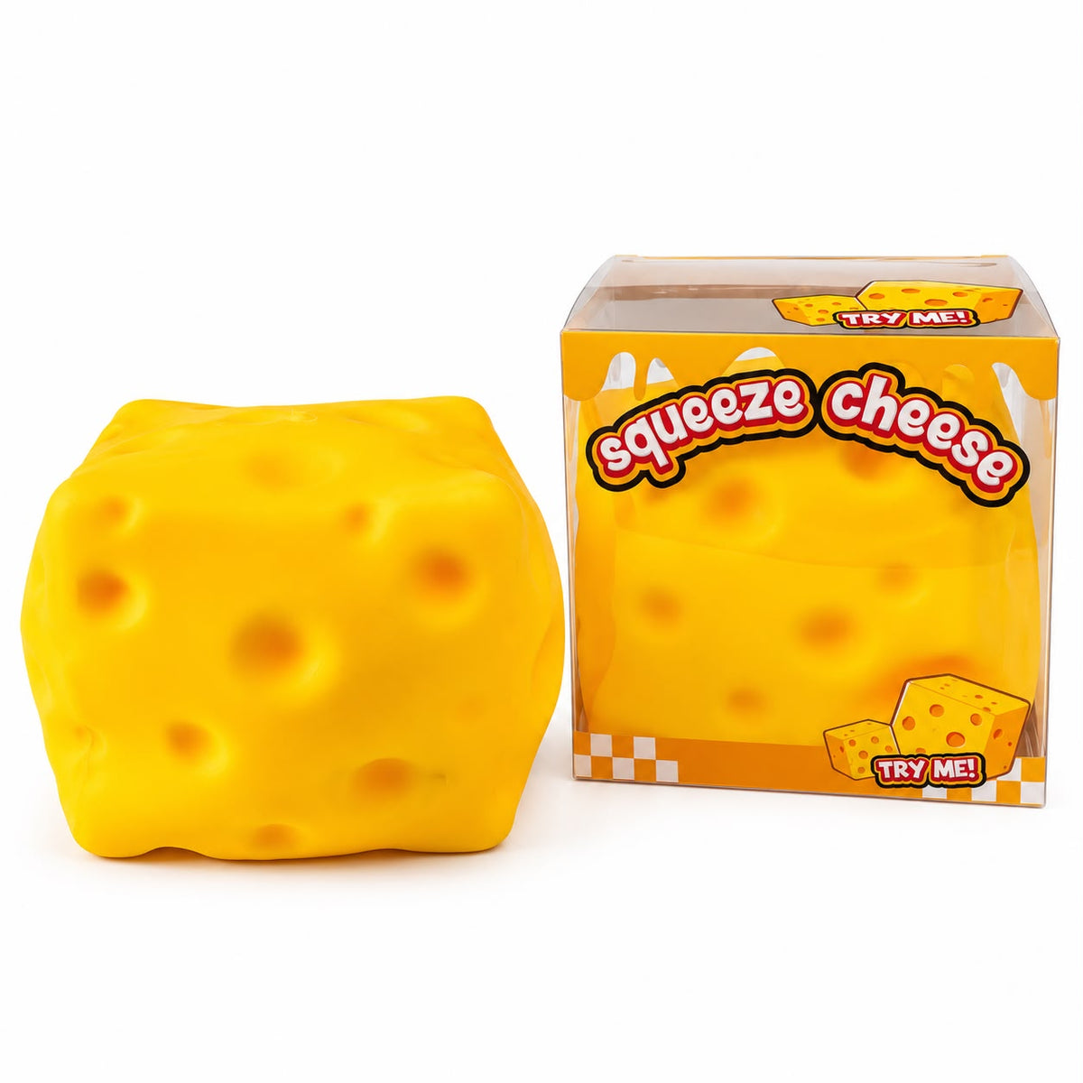 Jumbo Cheese Cube Squishy