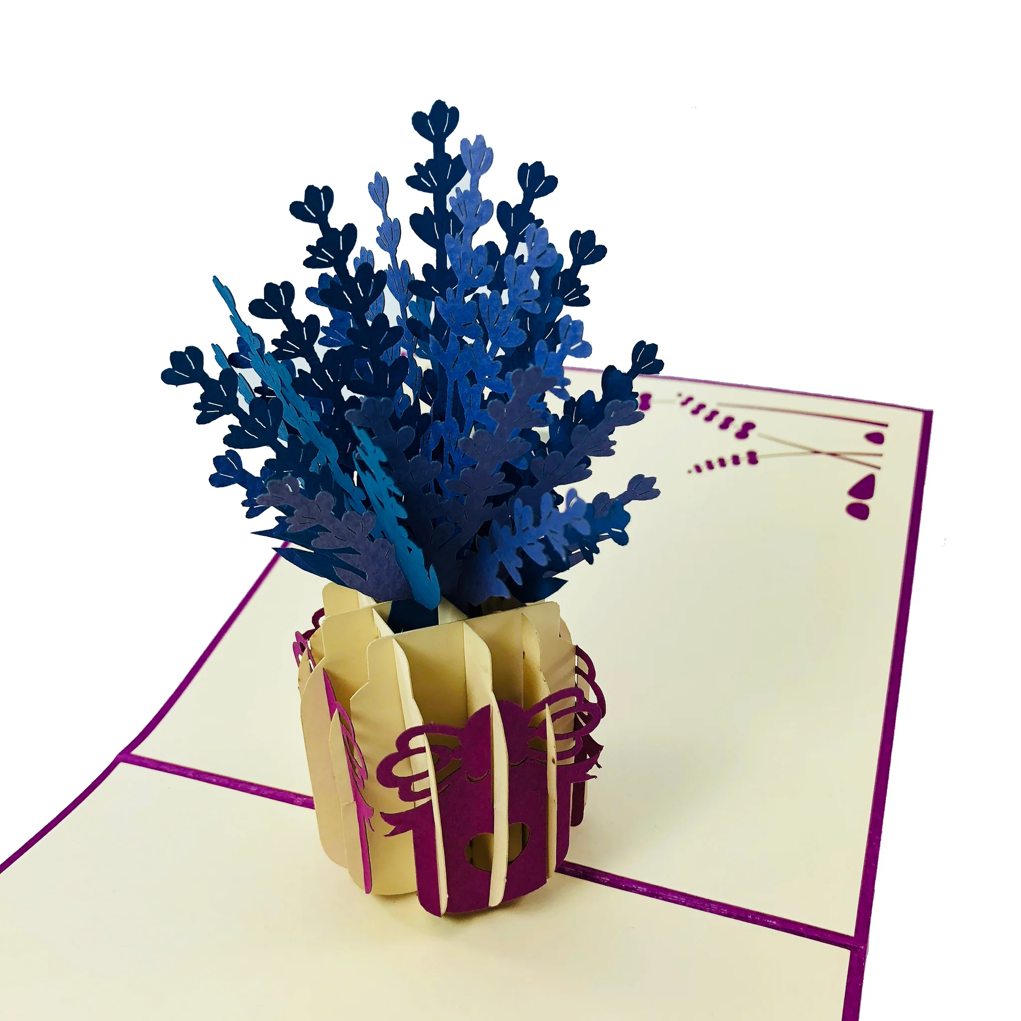 Pop-up Card _ Lavender Pot