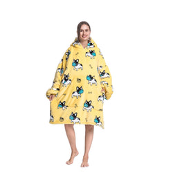 My Snuggy - Large Masked French Bulldog Hoodie Blanket