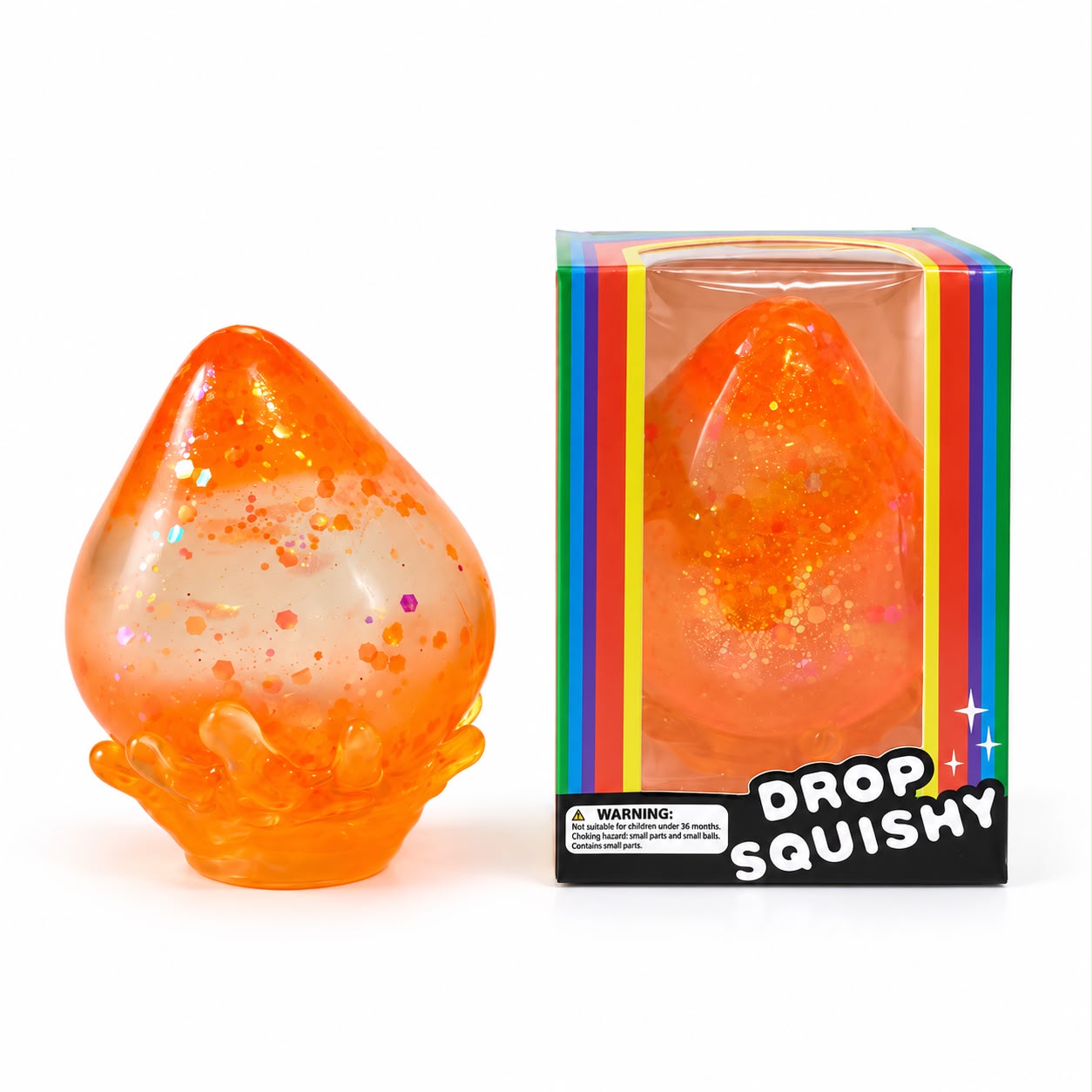 Glitter Water Drop Squishy