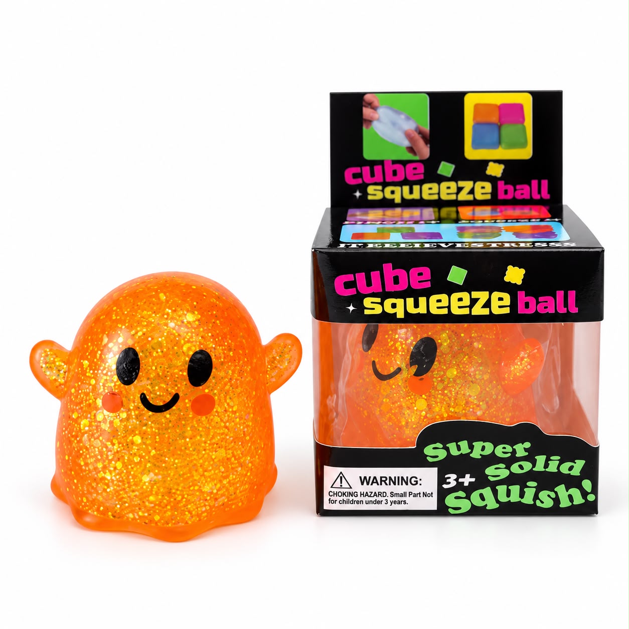 Halloween Glitter Ghost Squishy