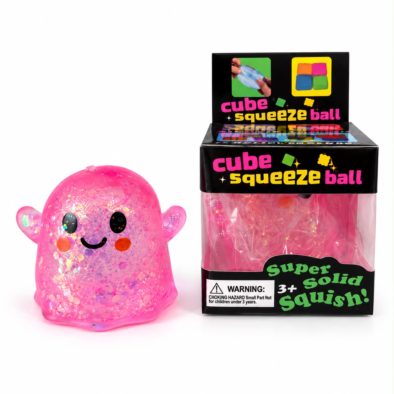 Halloween Glitter Ghost Squishy