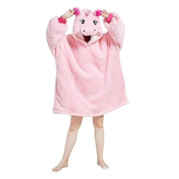 My Snuggy - Large Pink Unicorn Hoodie Blanket