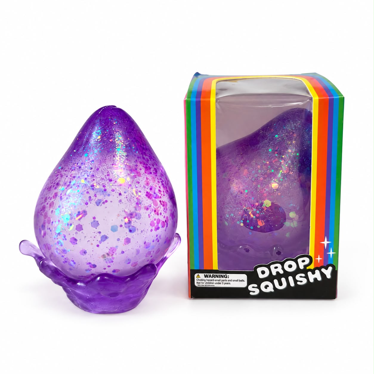 Glitter Water Drop Squishy