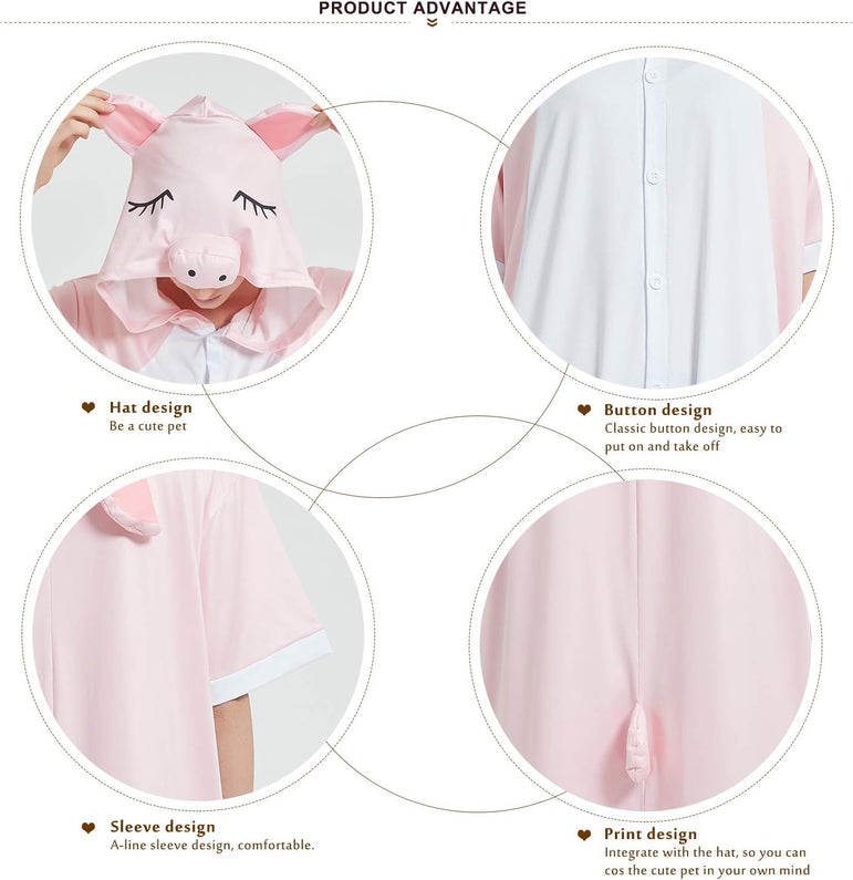 Pig Adult Summer Onesie