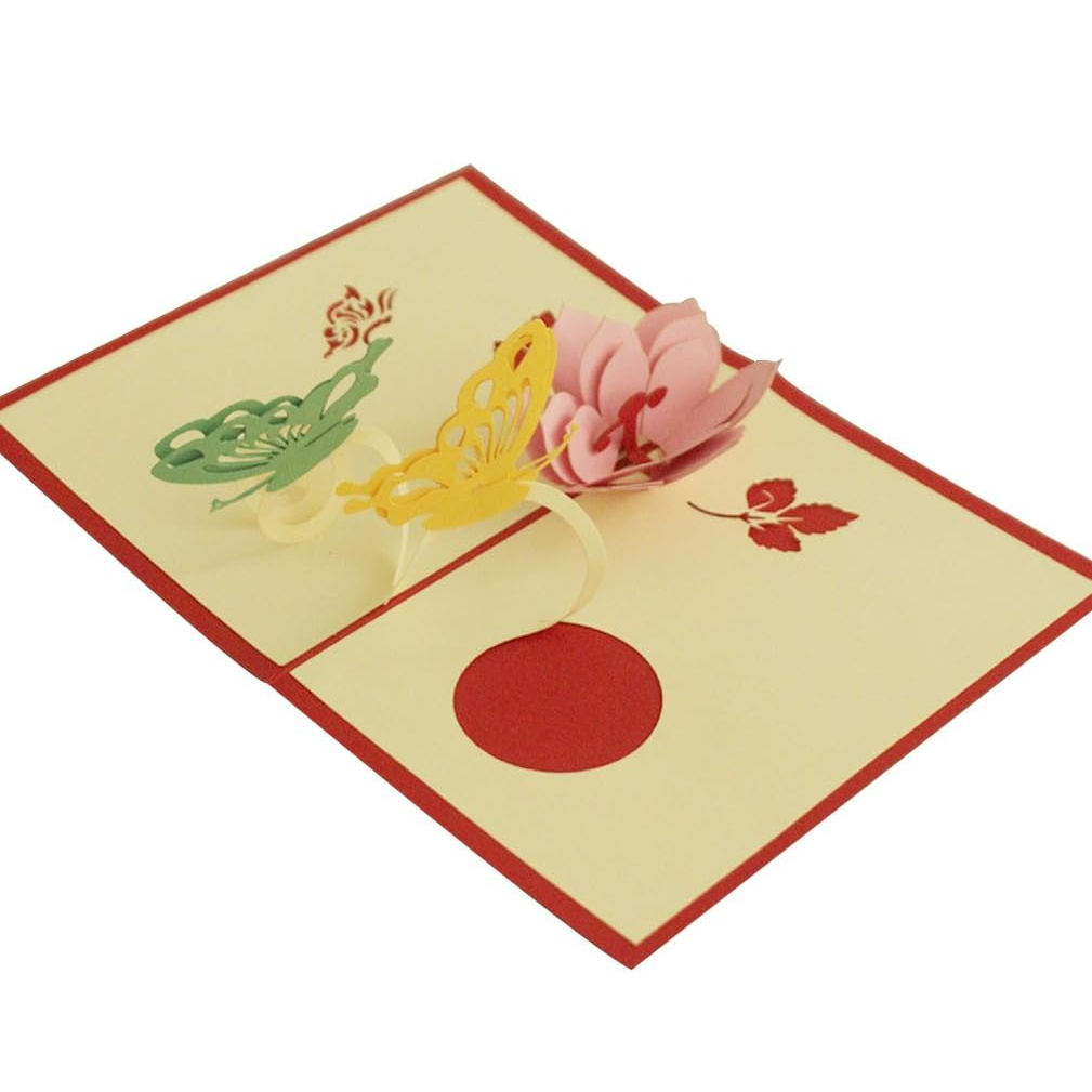Pop-up Card _ Flower and Butterfly
