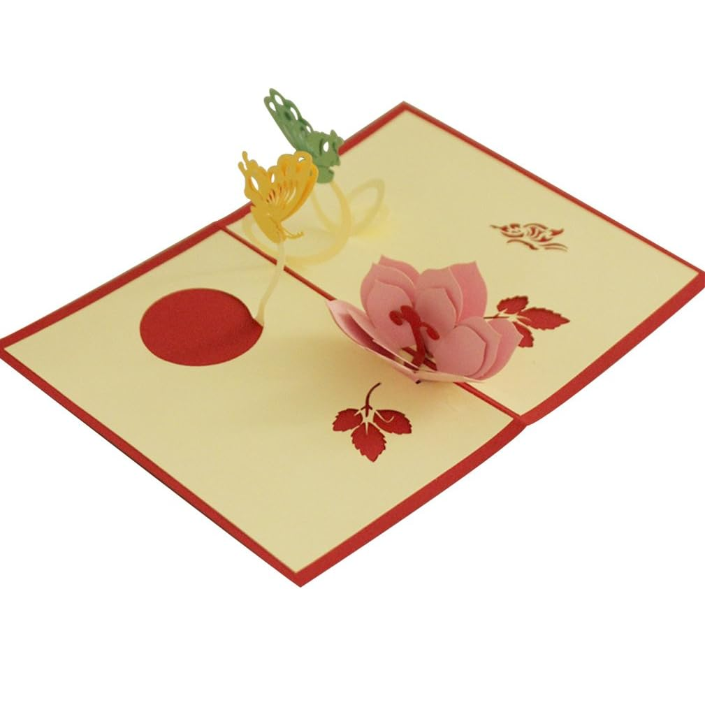 Pop-up Card _ Flower and Butterfly