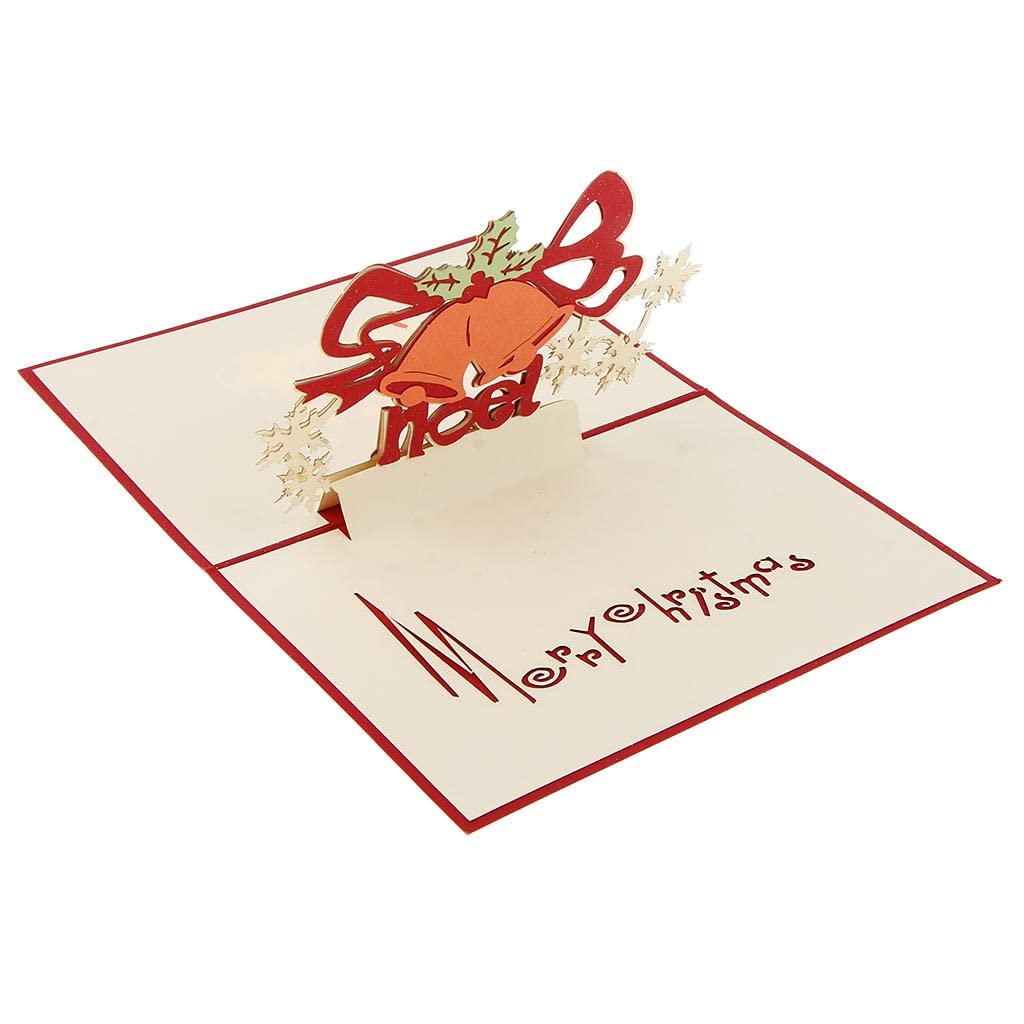 Pop-up Card _ Merry Christmas Orange Bell Arch