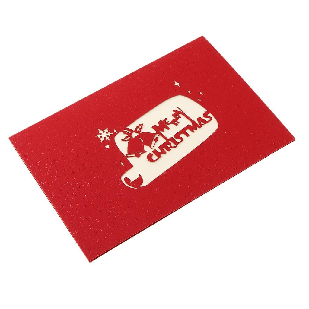 Pop-up Card _ Merry Christmas Orange Bell Arch