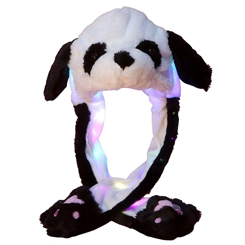 LED Movable-Ear Panda Hat