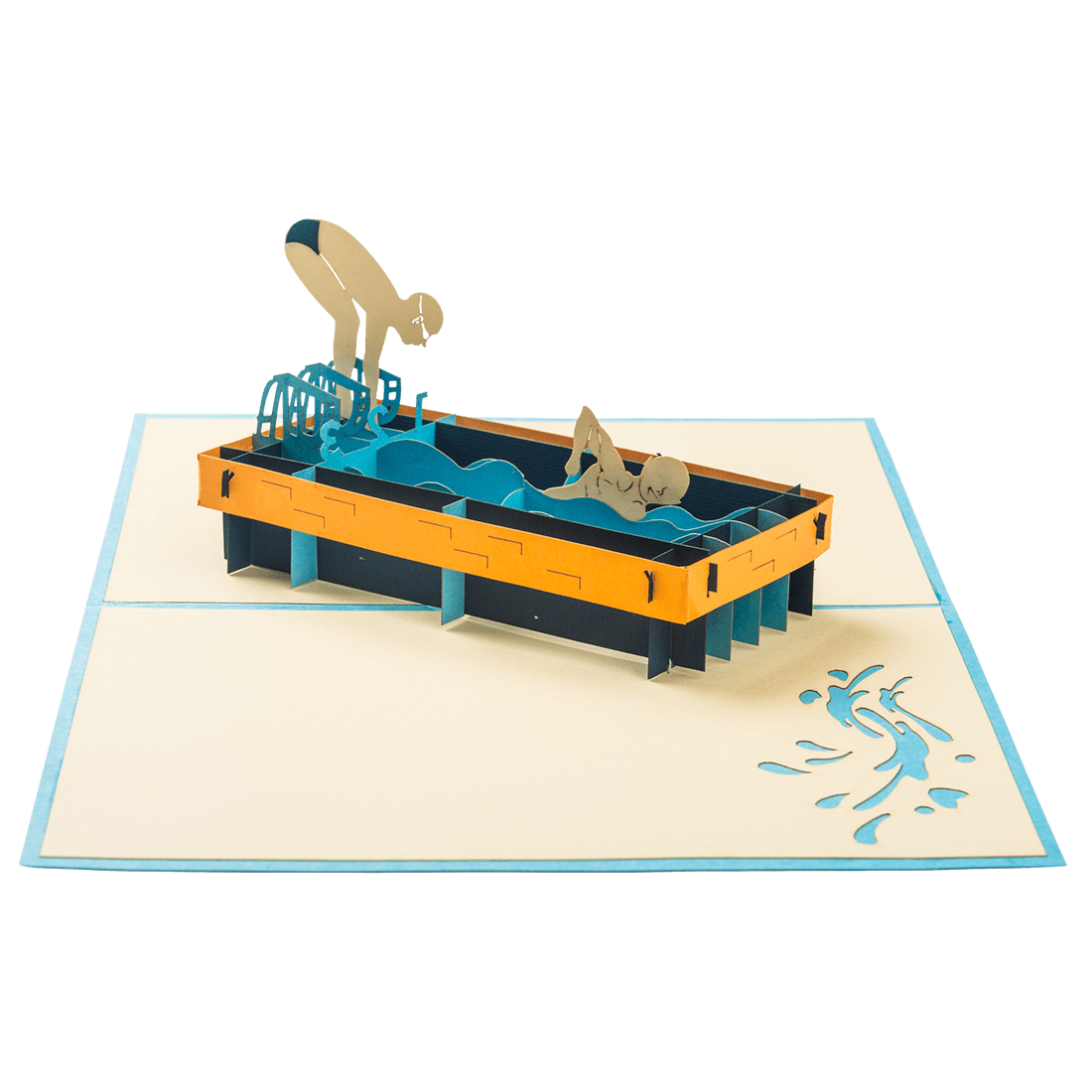 Pop-up Card _ Swimming