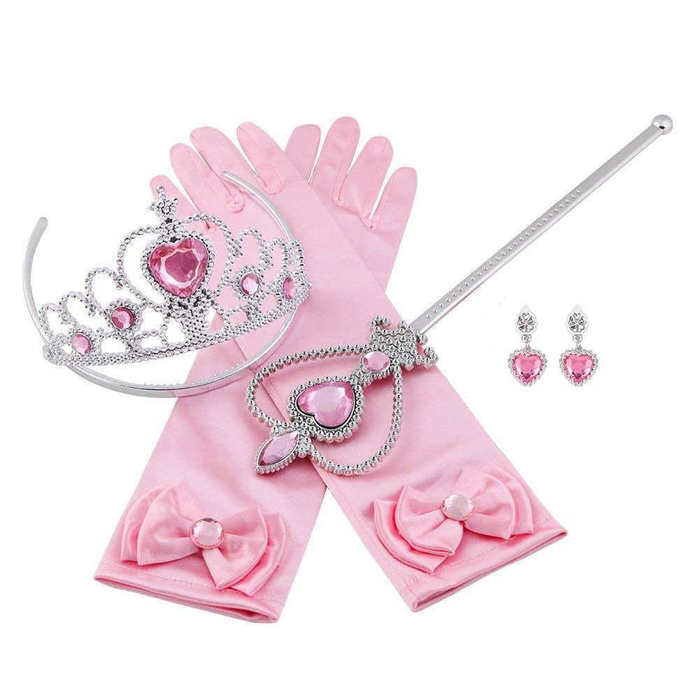 Pink Princess Costume Accessories - 4 Pieces