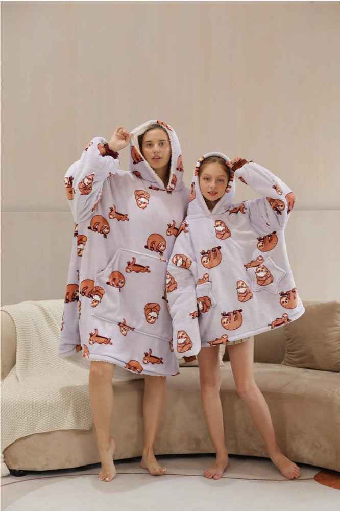 My Snuggy - Large Sloth Hoodie Blanket