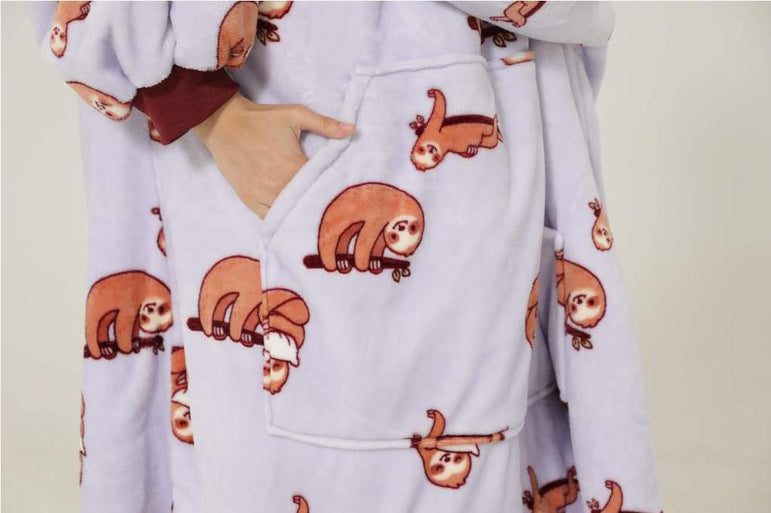 My Snuggy - Large Sloth Hoodie Blanket