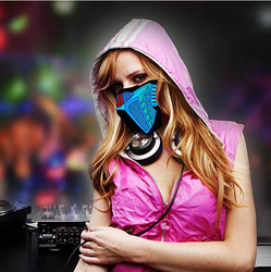 Sound Activated LED Half Mask