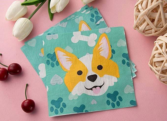 Puppy Theme Birthday Party Cutlery Package (#Type A)
