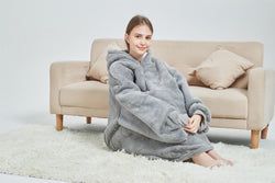 My Snuggy - Large Grey Hoodie Blanket