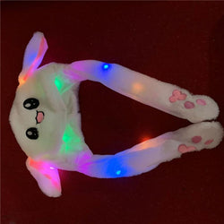 LED Movable-Ear White Bunny Hat