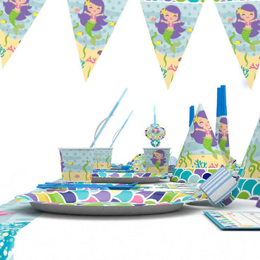 Mermaid Theme Birthday Party Supplies MEGA Package (#Type A)