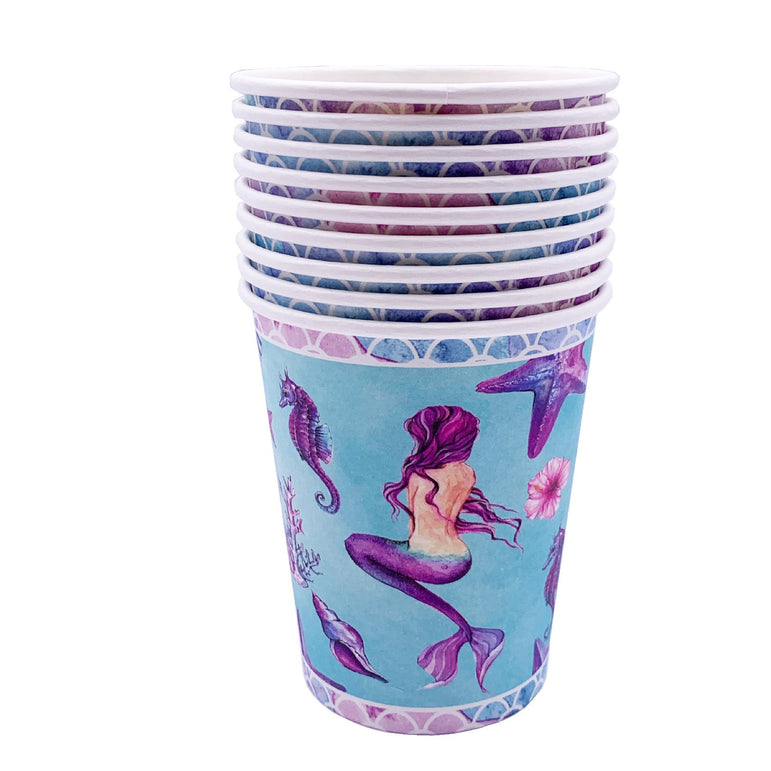 Mermaid Theme Birthday Party Cutlery Package (#Type D)