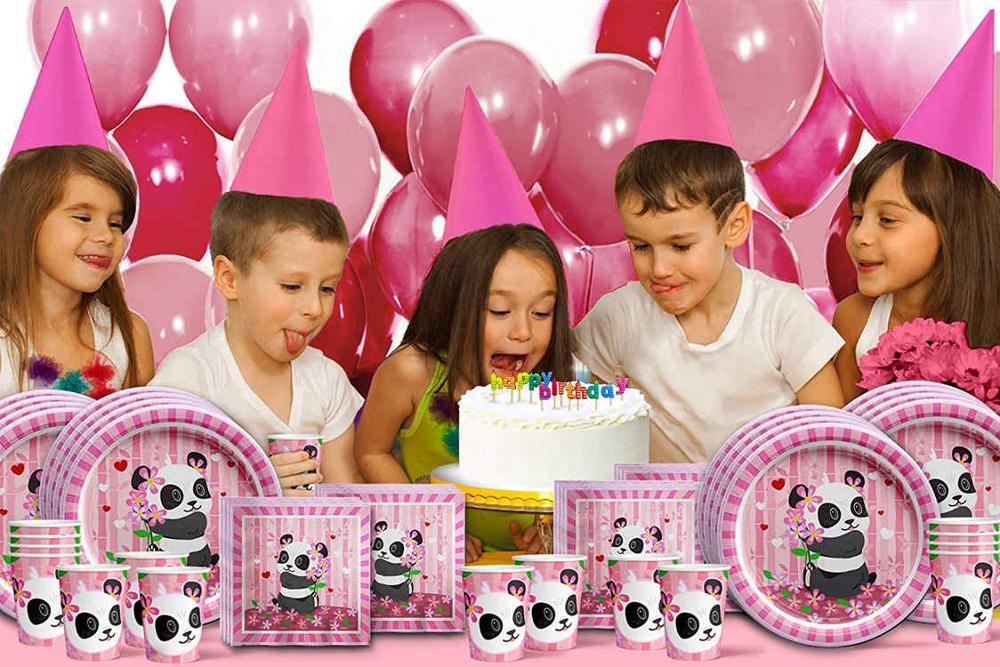 Panda Theme Birthday Party Cutlery Package