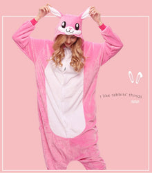 Pink Bunny Adult Onesie