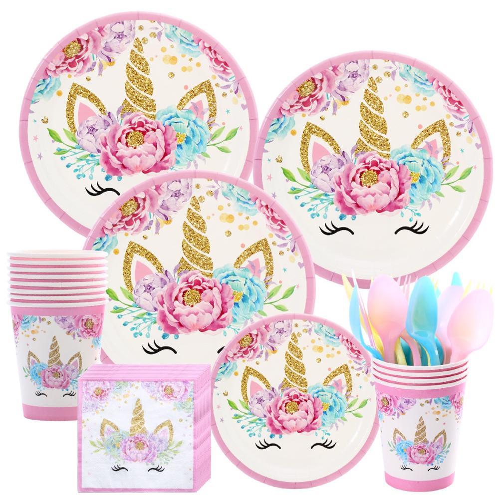 Unicorn Theme Birthday Party Supplies MEGA Package (#Type A)