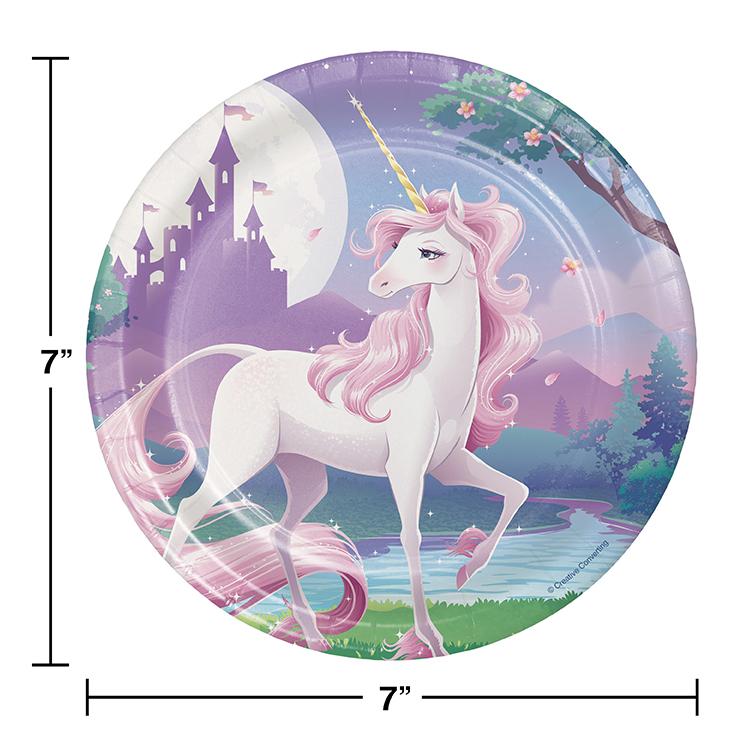 Unicorn Theme Birthday Party Tableware Package (#Type C)