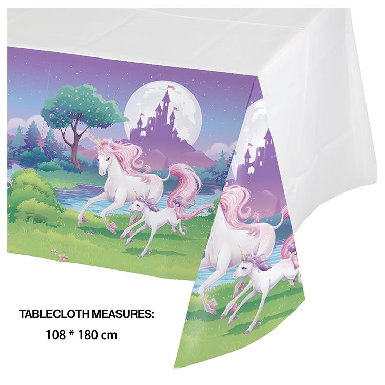 Unicorn Theme Birthday Party Tableware Package (#Type C)
