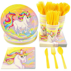 Unicorn Theme Birthday Party Cutlery Package (#Type A)