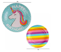 Unicorn Theme Birthday Party Tableware Package (#Type B)