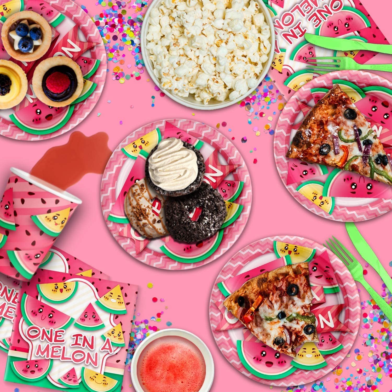 Watermelon Theme Birthday Party Cutlery Package