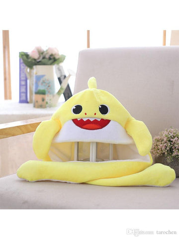 LED Movable-Ear Yellow Baby Shark Hat